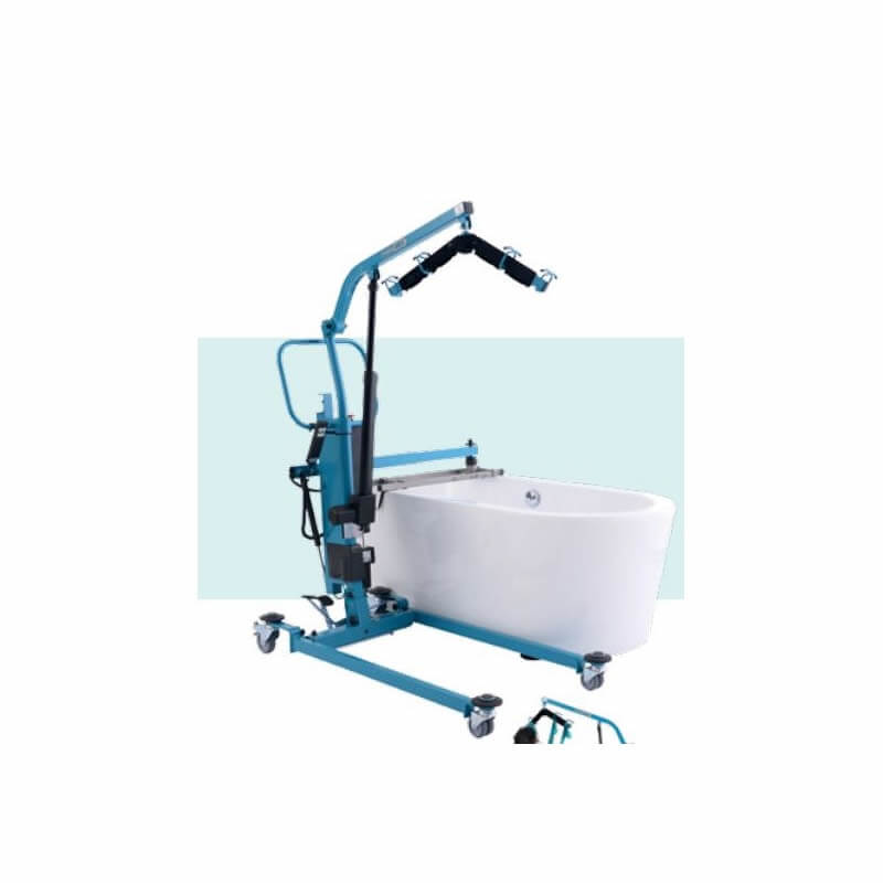 podnośnik jezdny do kąpieli osoby niepełnosprawnej