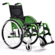 zielony wózek inwalidzki